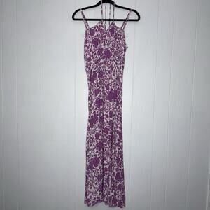 Villa 19 Boutique Women’s Floral Maxi Dress Purple Size Medium